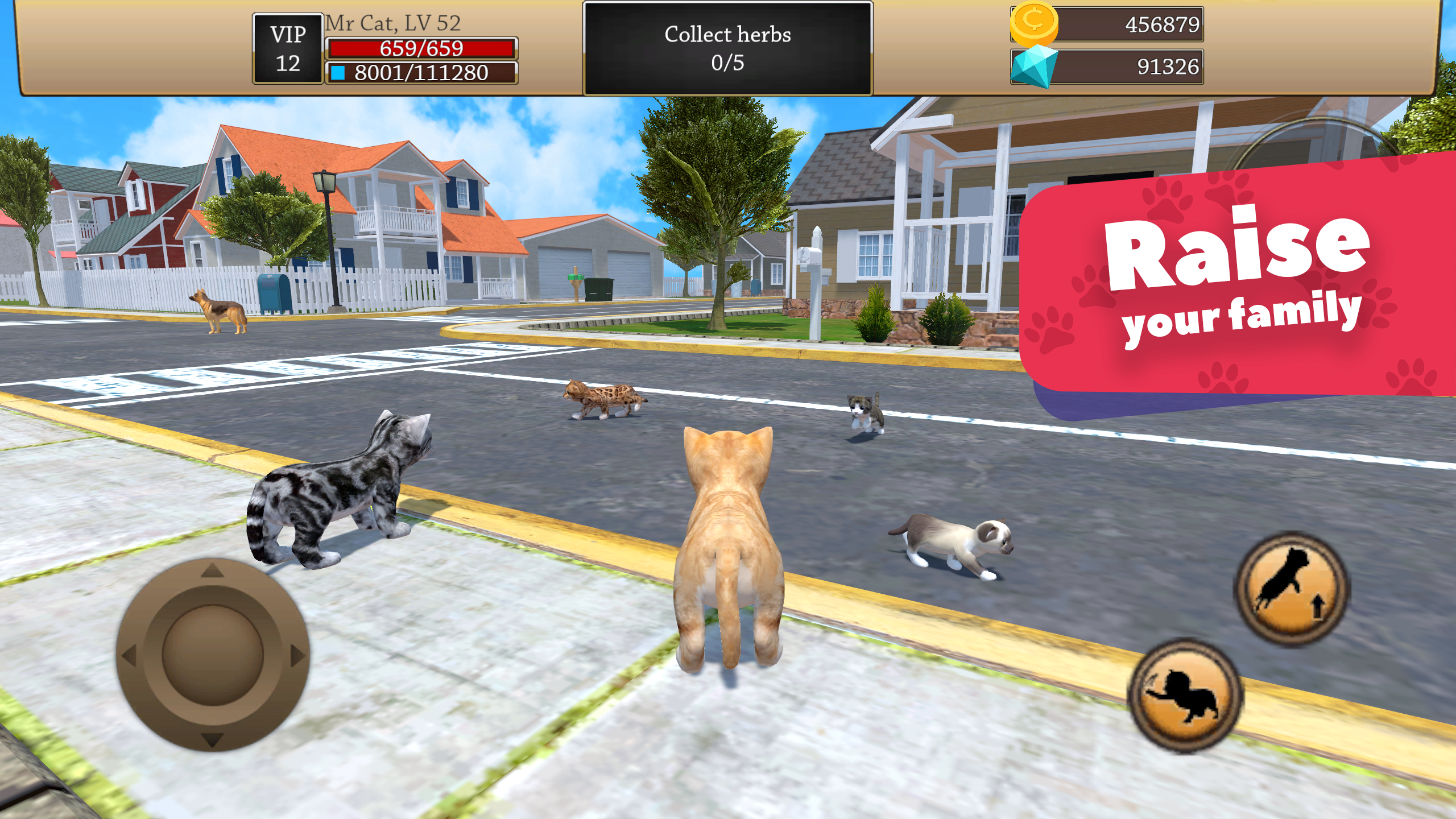 Screenshot 1 — Cat Simulator 3D - Animal Life