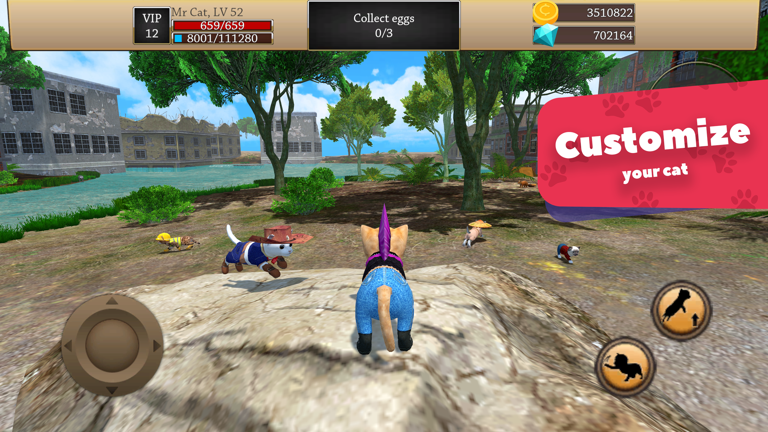 Screenshot 3 — Cat Simulator 3D - Animal Life