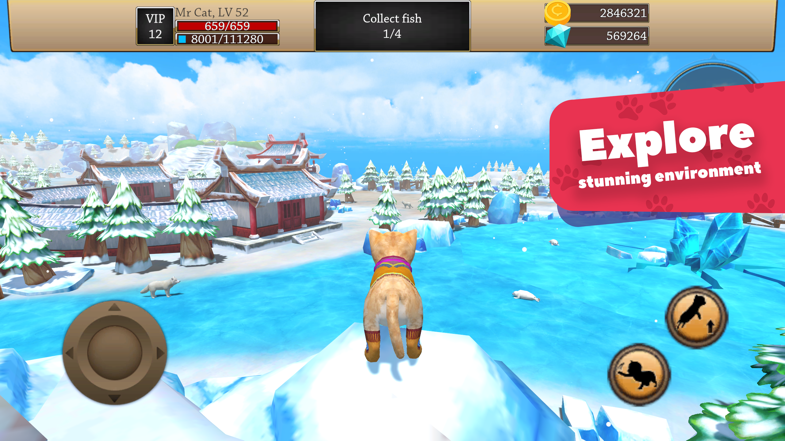 Screenshot 4 — Cat Simulator 3D - Animal Life