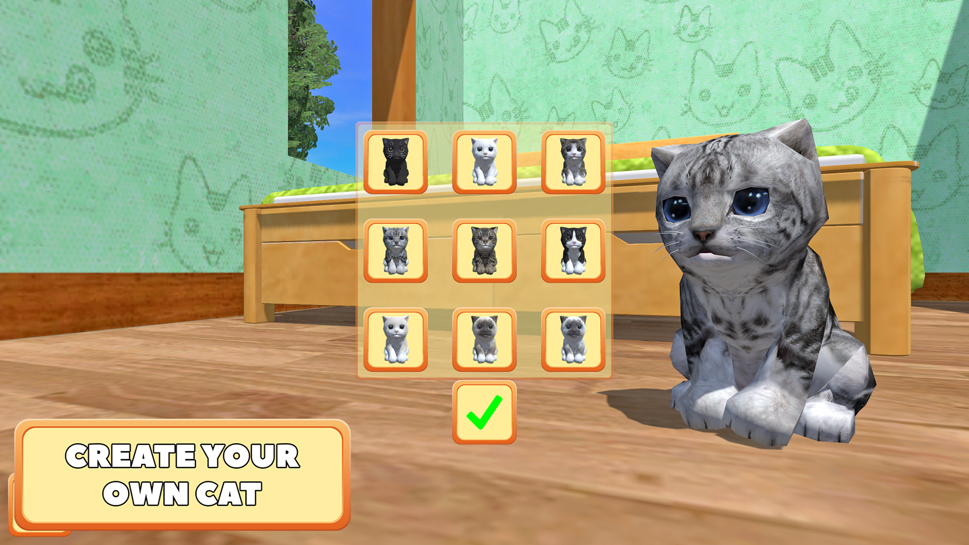 Screenshot 1 — Cute Pocket Cat 3D - Part 2
