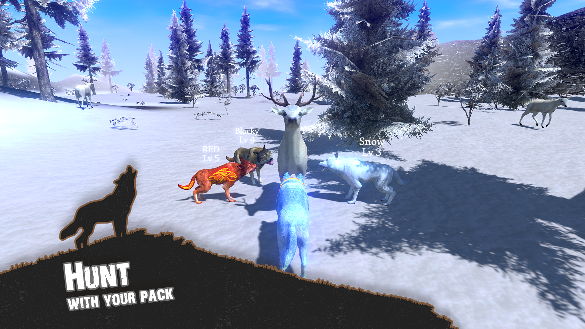 Screenshot 1 — Wolf Simulator - Animal Games